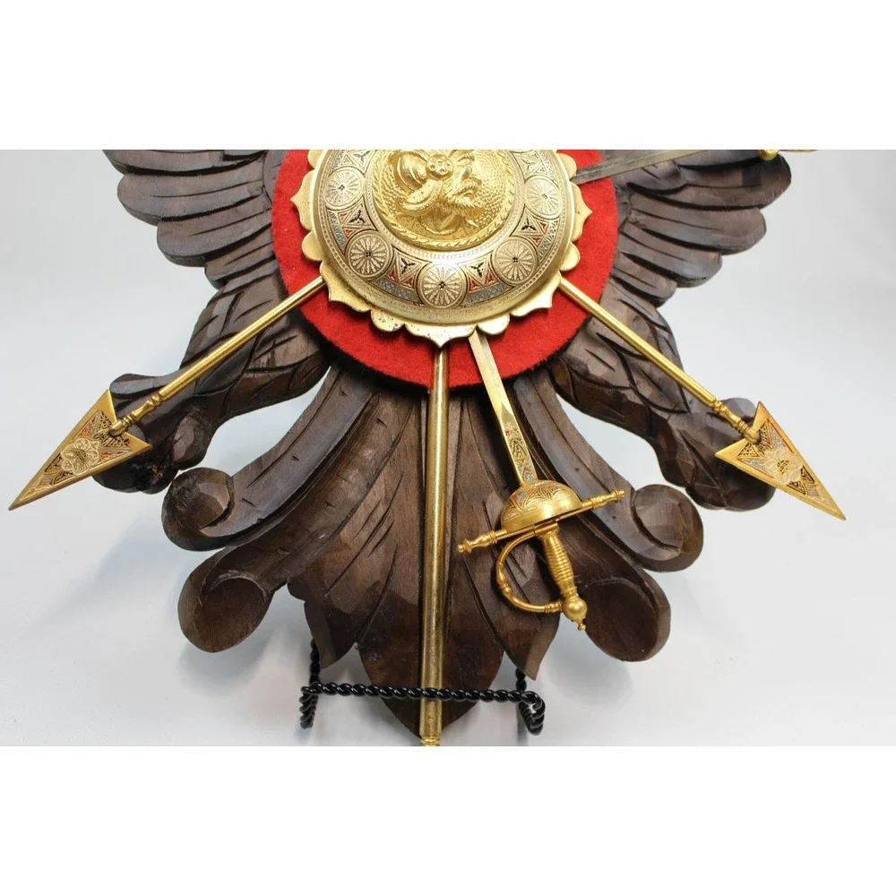 Spanish Toledo Decorative Wall Plaque Crossed Removeable Swords Medieval Style